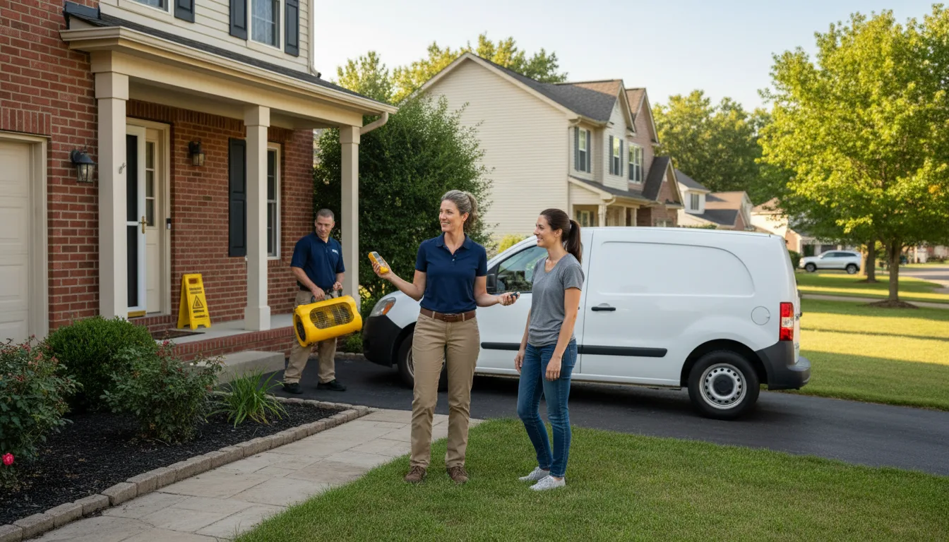 Residential water damage restoration in Tryon, NE